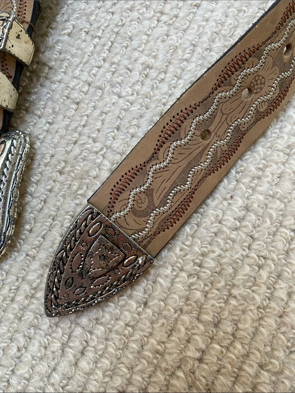 Doppia Vita Leather Belt from Italy
